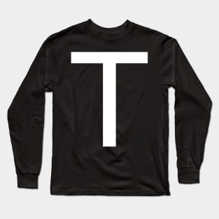 Helvetica T is white Long Sleeve T-Shirt